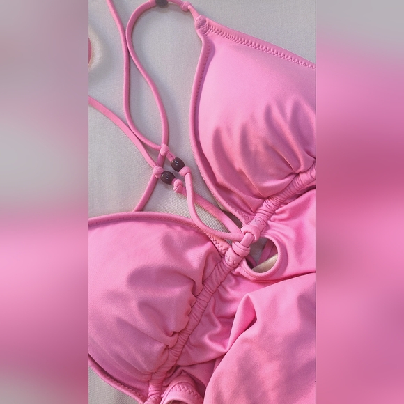 NWT J. Crew Beaded Pink One-Piece Swimsuit Size 6 - Picture 6 of 6